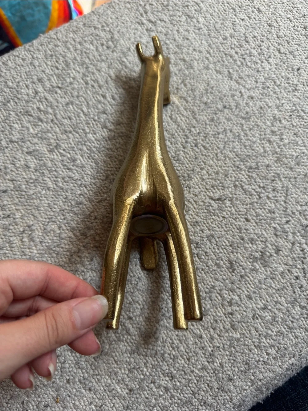 Target Threshold Gold Giraffe Figurine Brass Look Safari Animal Decor Statue